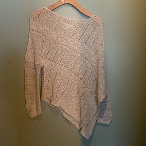 Funky curio anthropology asymmetrical sweater
